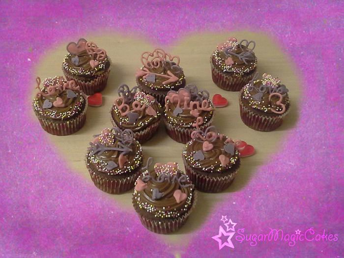 Chocolate Valentine Cupcakes ♥