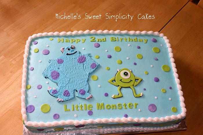 Monsters Inc. Cake for a Little Monster