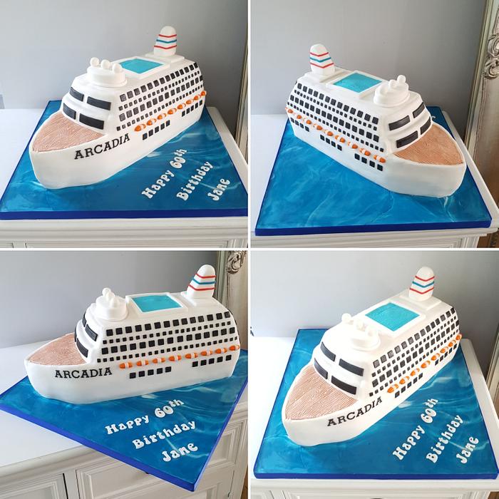 Cruise Ship Birthday Cake
