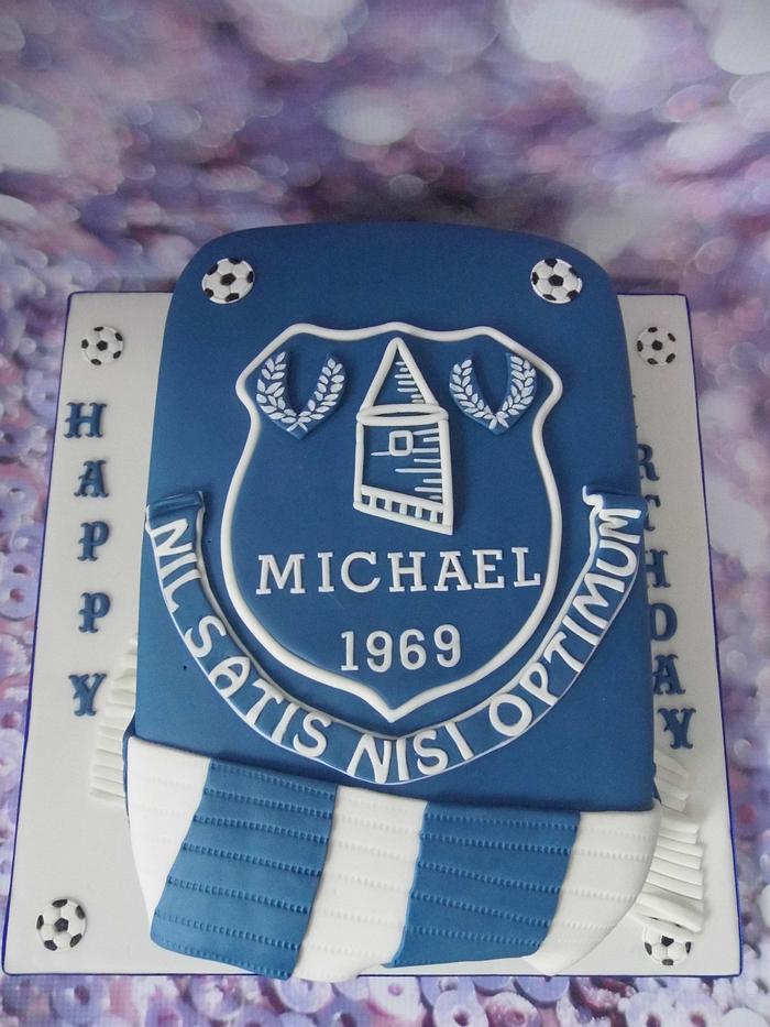 Everton shield cake.
