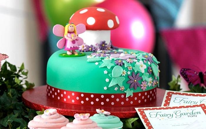 Enchanted Fairy Garden Cake