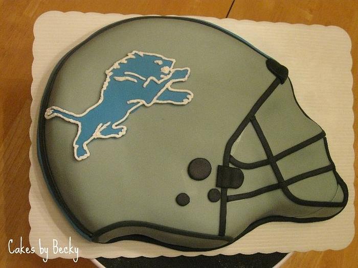 Detroit Lions Grooms Cake