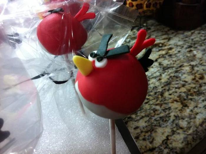 Angry Birds cake pops