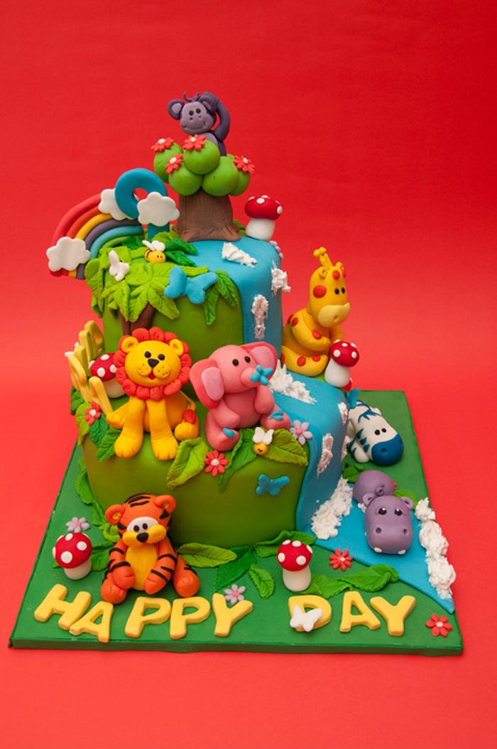 Cake animals baby - Decorated Cake by Beula Cakes - CakesDecor