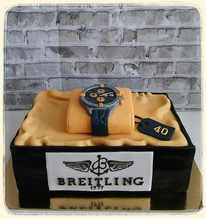 Breitling watch cake 