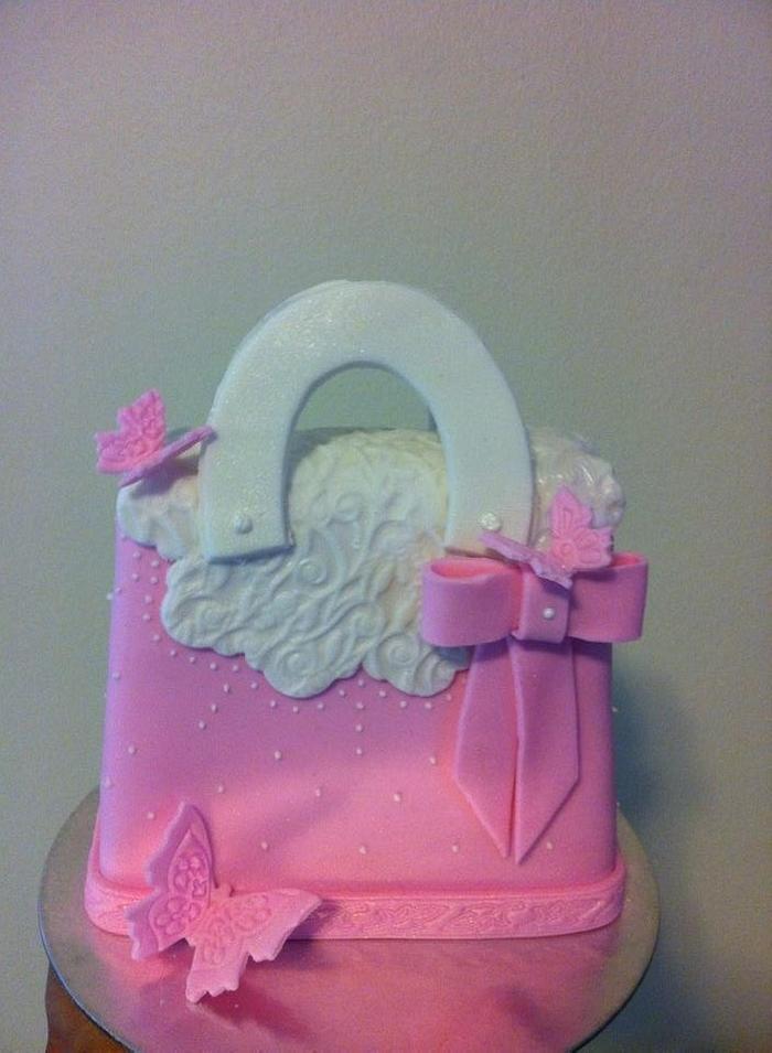 Pretty Girly Girl Handbag Cake