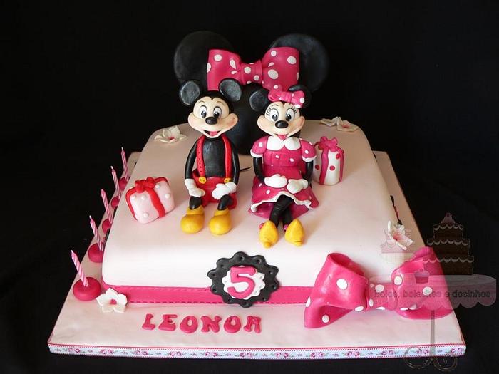 Mickey and Minnie Cake