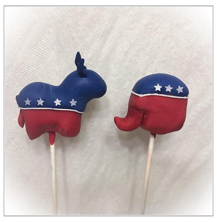 Election 2016 Cake Pops