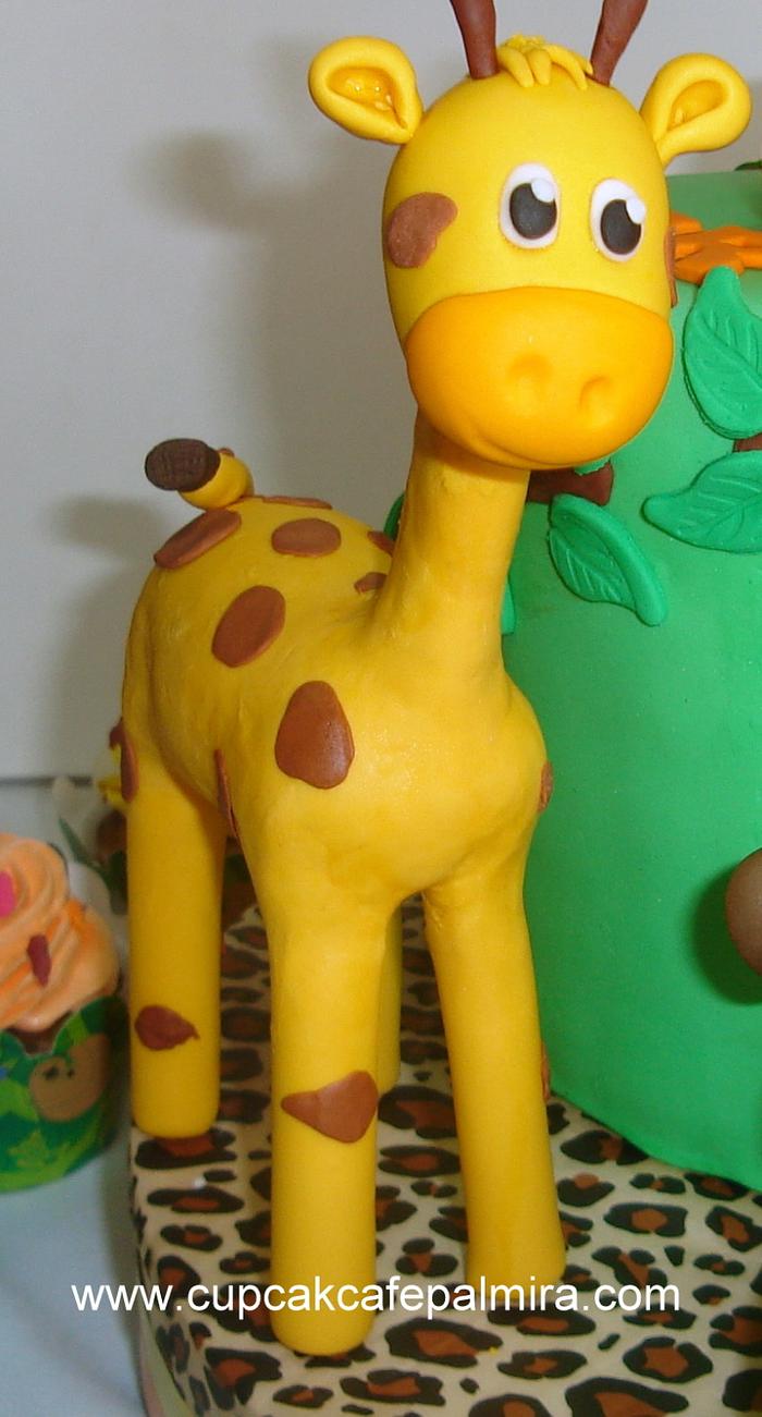 Giraffe Topper Cake
