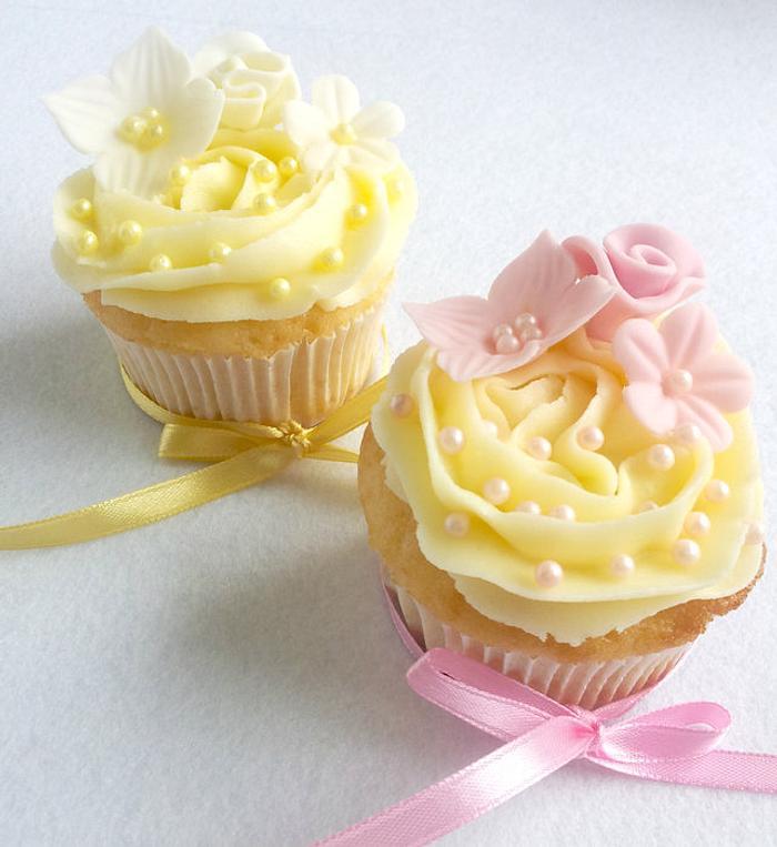 Floral Pastel Cupcakes