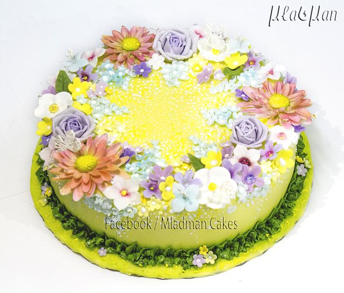 Flower's Day Cake