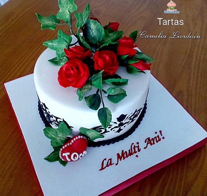 BOUQUET OF ROSES CAKE