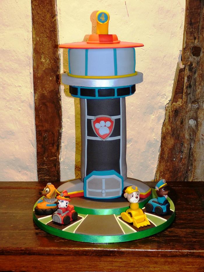 Paw Patrol Lookout Tower cake