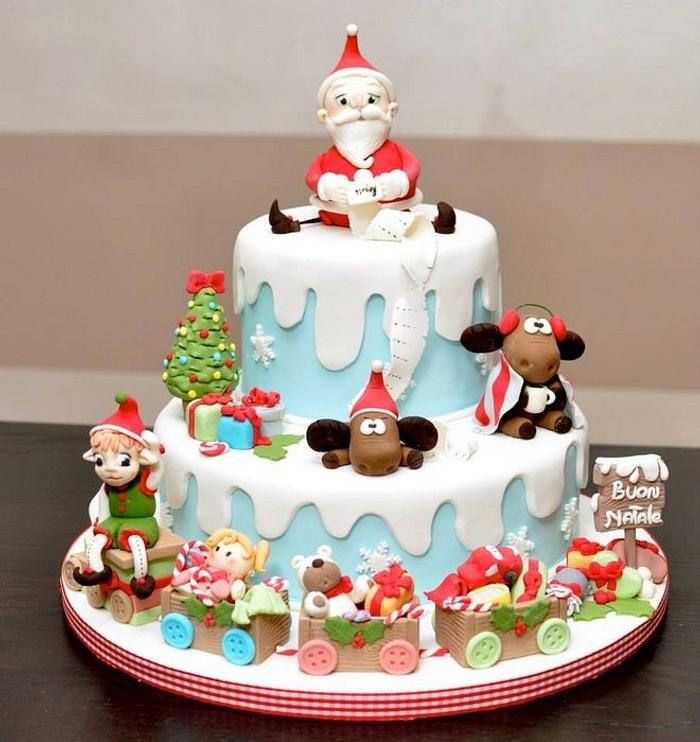 Christmas cake - Decorated Cake by Naike Lanza - CakesDecor