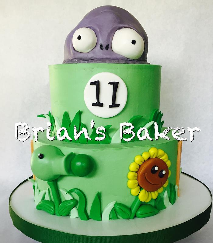 Plants Vs Zombies - Decorated Cake by Christy - CakesDecor