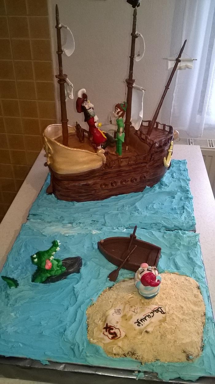 Peter Pan and captain Hook cake