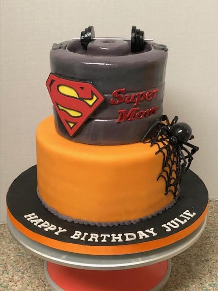 Halloween supermom cake