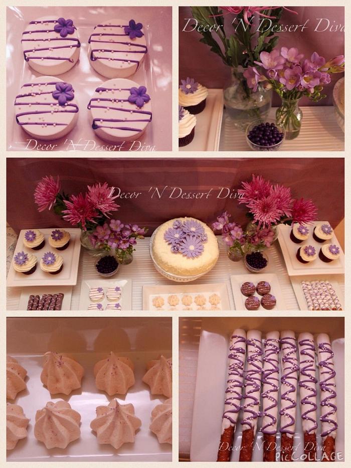 Purple Dessert Table