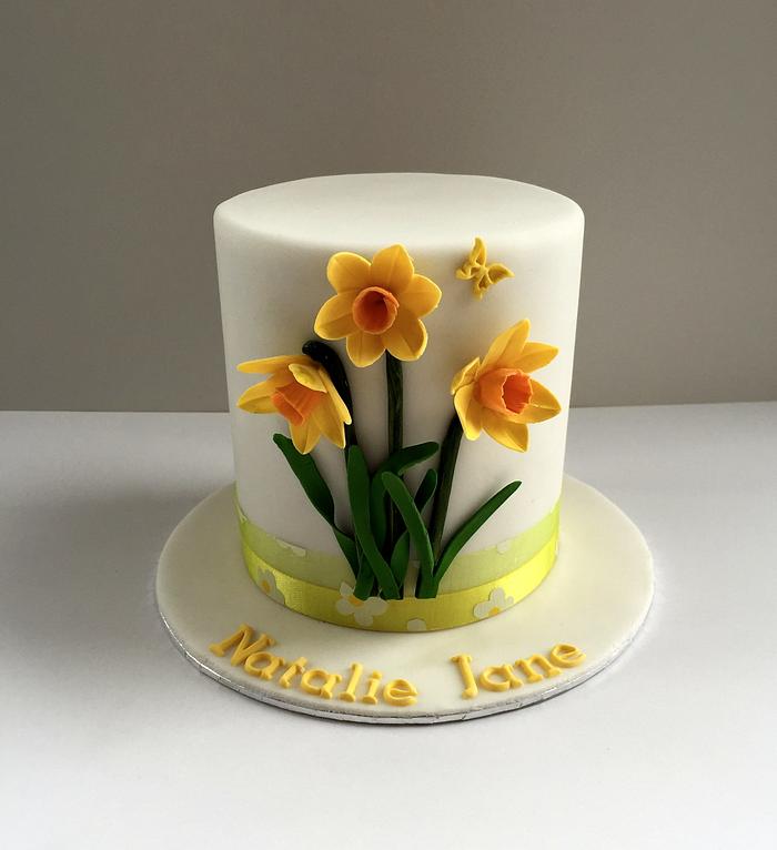 Daffodil Spring Time cake