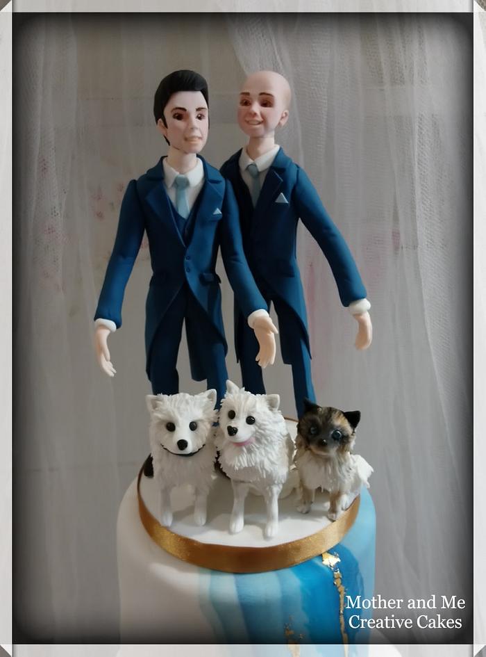 Mr and Mr Wedding Cake 