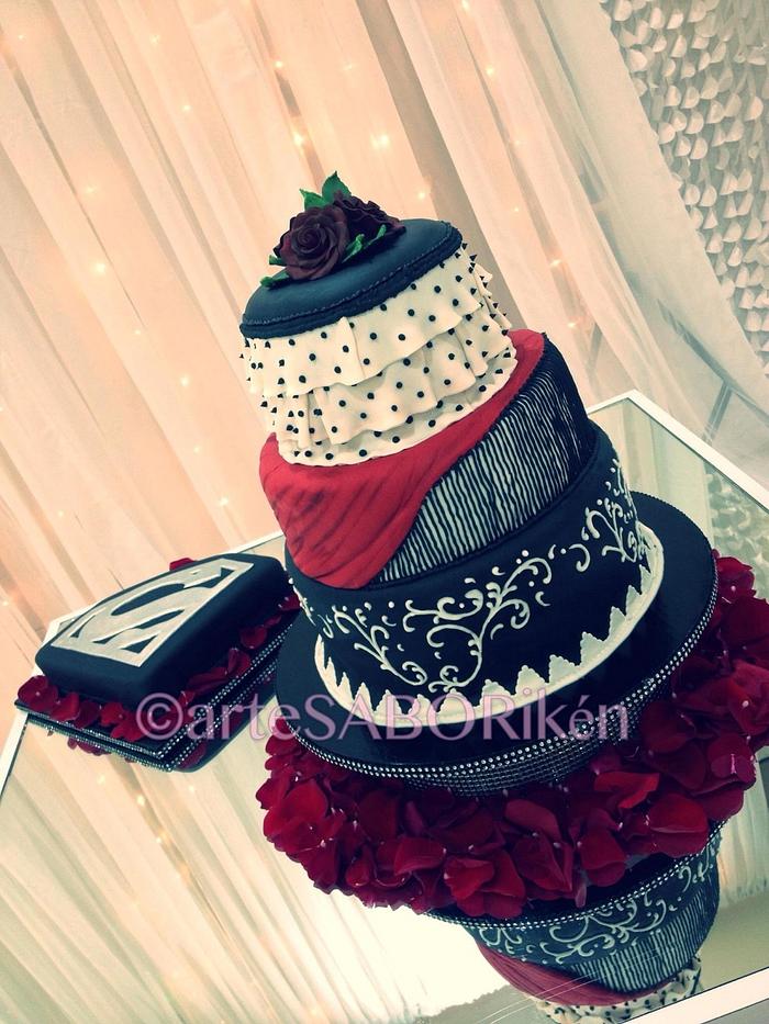 Spanish Flamenco Wedding Cake