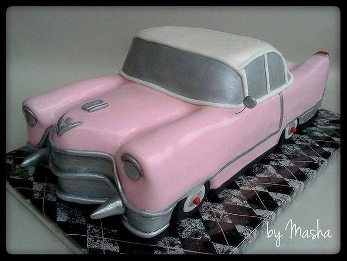 Pink Cadillac cake