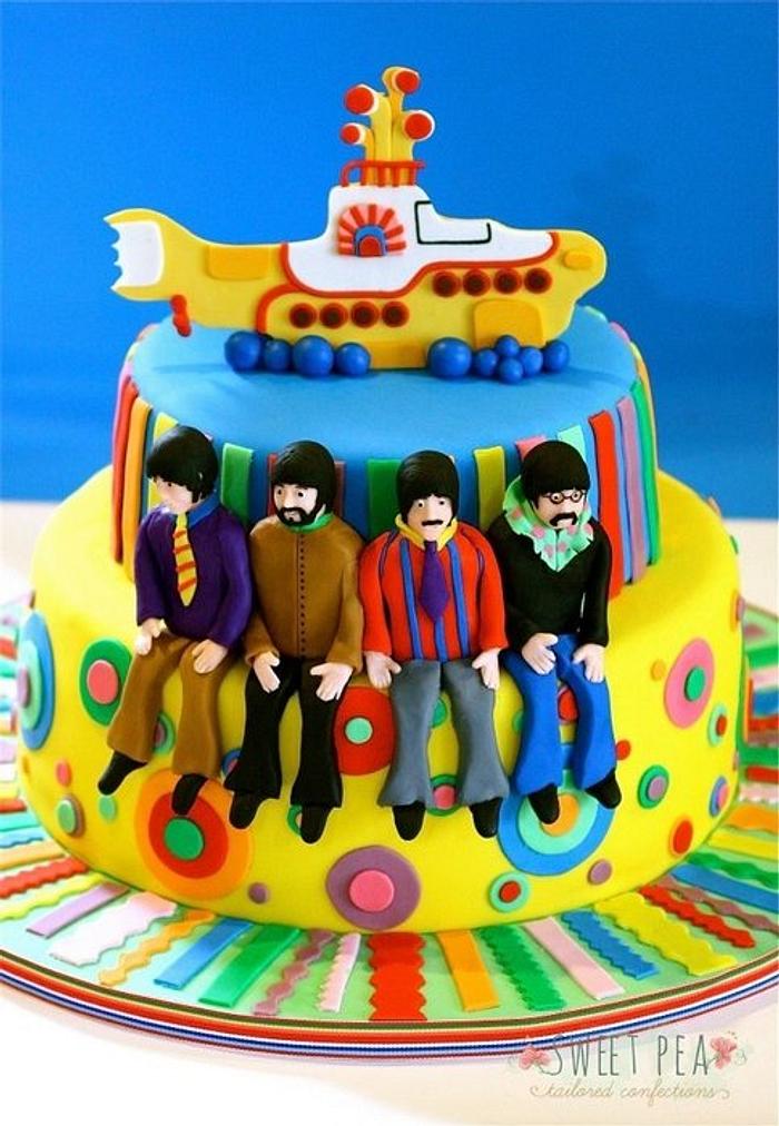 The Beatles - Decorated Cake by Sweet Pea Tailored - CakesDecor