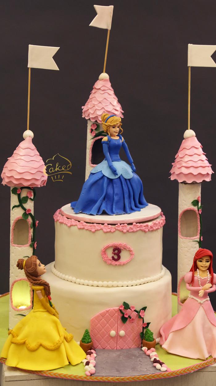Princess Diaries Cake #Castle #PrincessInBlueGown 