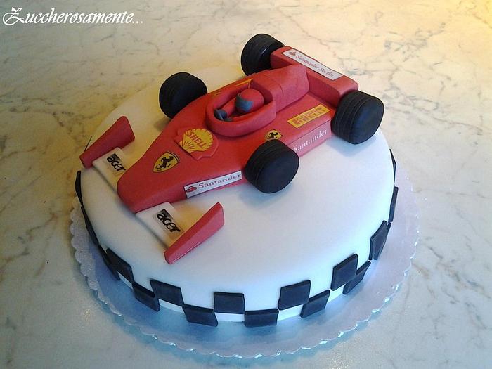 Ferrari formula 1 cake