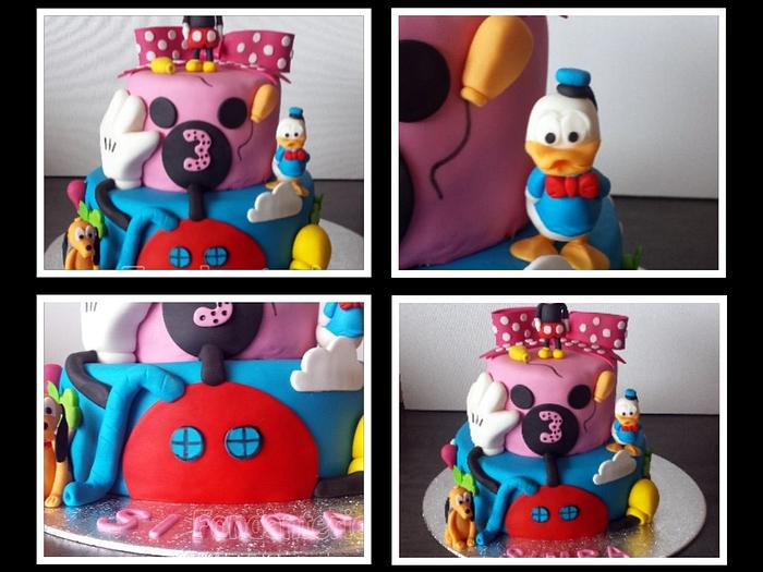 Mickey mouse club cake