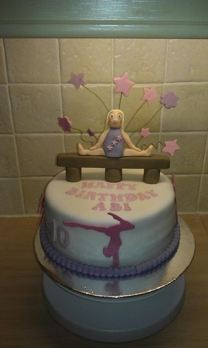 Gymnastics cake for my goddaughter