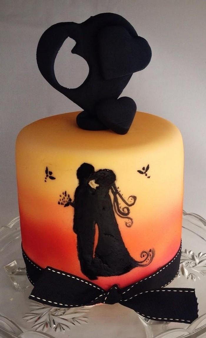 My 6th wedding anniversary cake