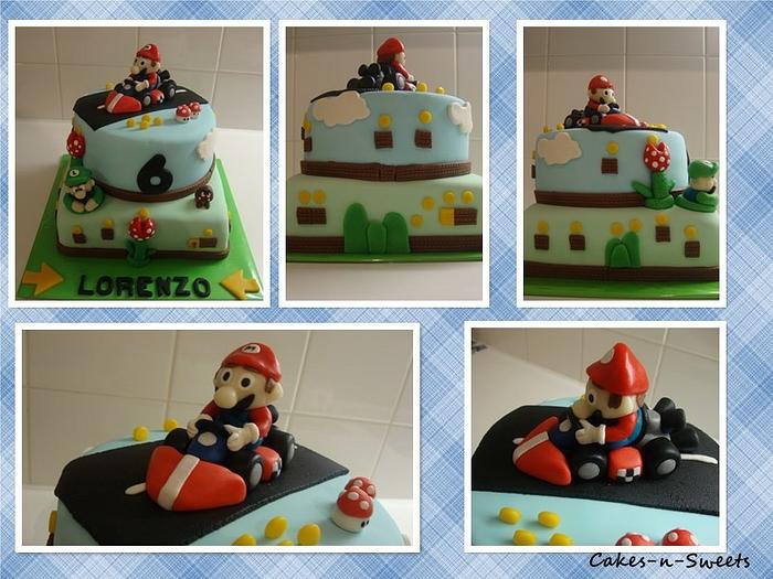 Mario cart cake