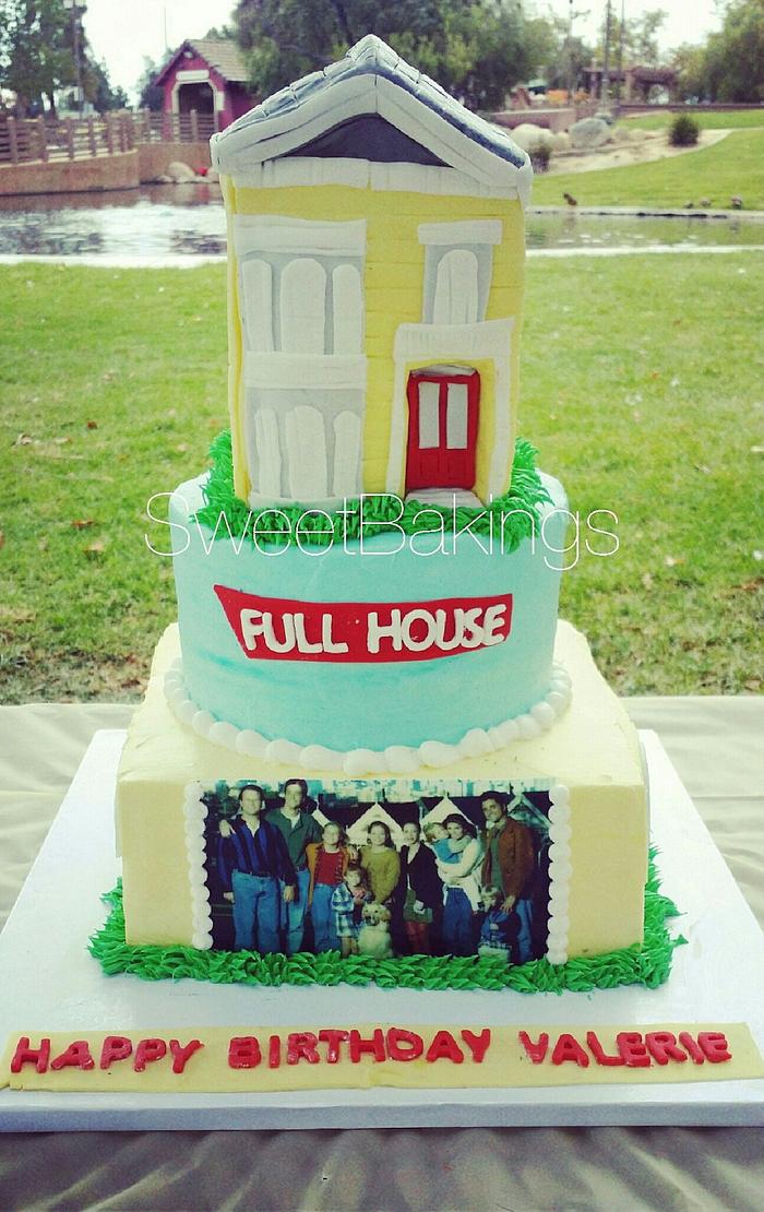 full house theme cake!