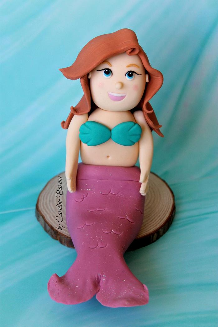 Mermaid cake topper