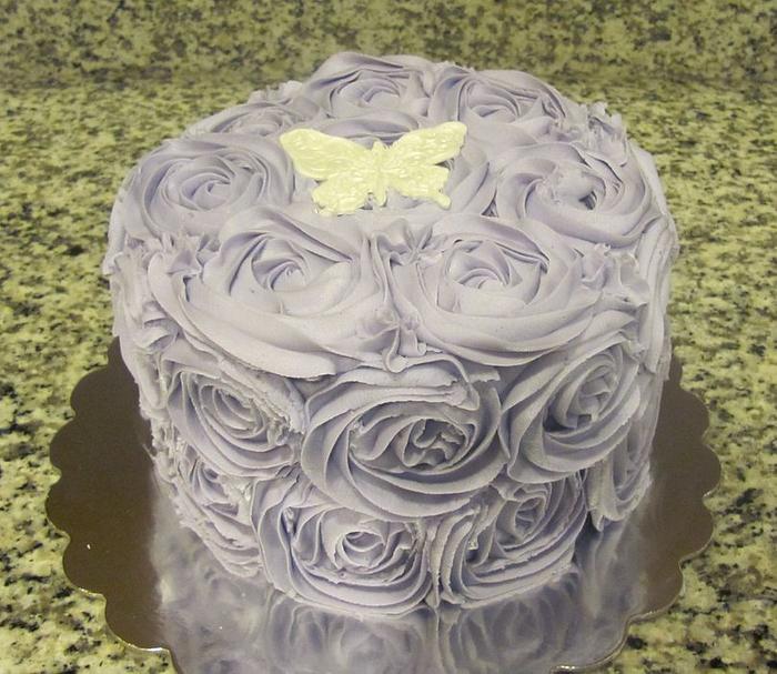 Lavendar Rose Cake