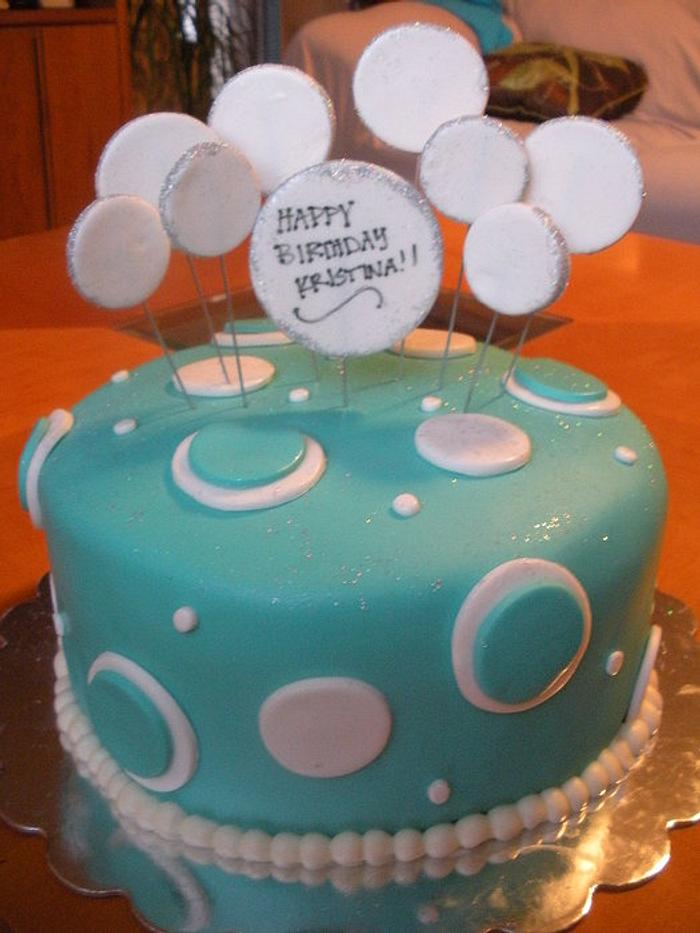 Tiffany Blue Birthday Cake