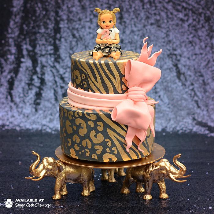 A Golden Safari Cake