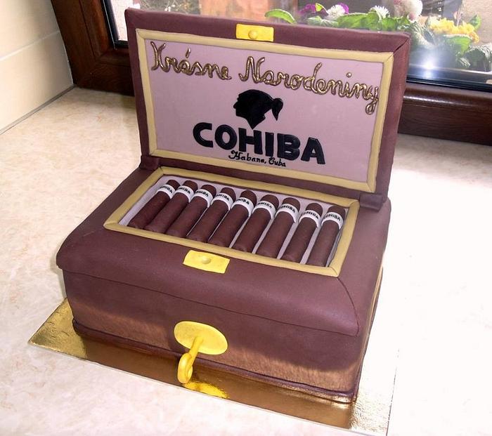 Cohiba Cigars Cake