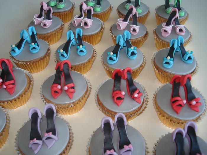 Little shoes cupcakes
