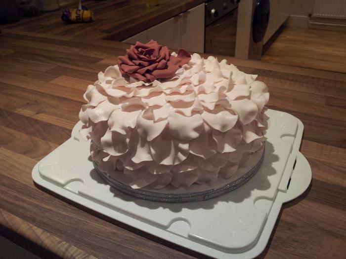 Petal and Rose Cake