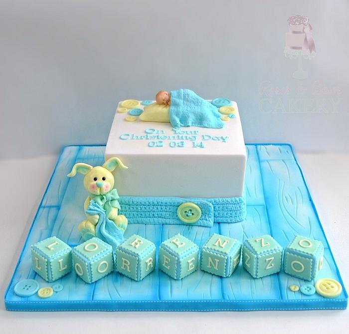 Cute christening cake