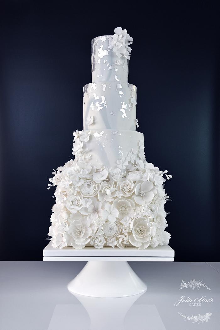 All in White Wedding Cake