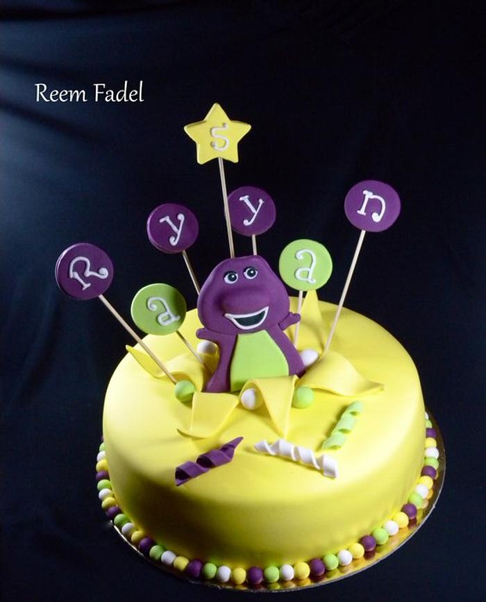 Barney Cake Decorated Cake By Reemfadelcakes Cakesdecor