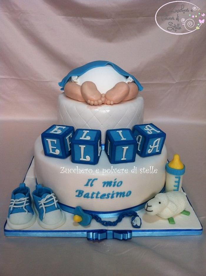Baby Bottom Baptism cake