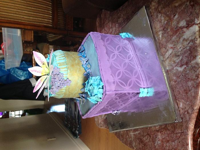 Purple box cake