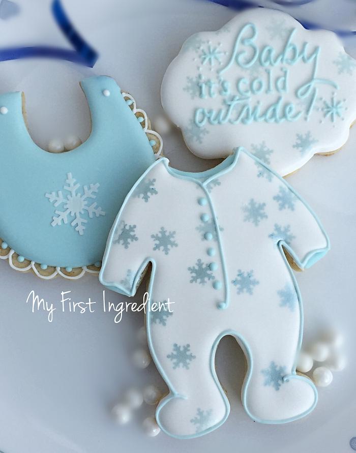 Baby it's cold outside cookies
