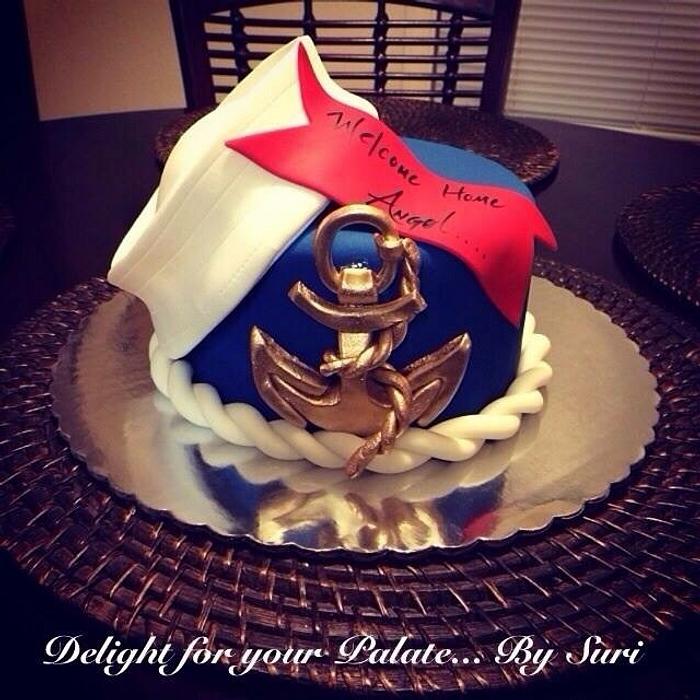 Sailor Cake !! Homecoming cake 