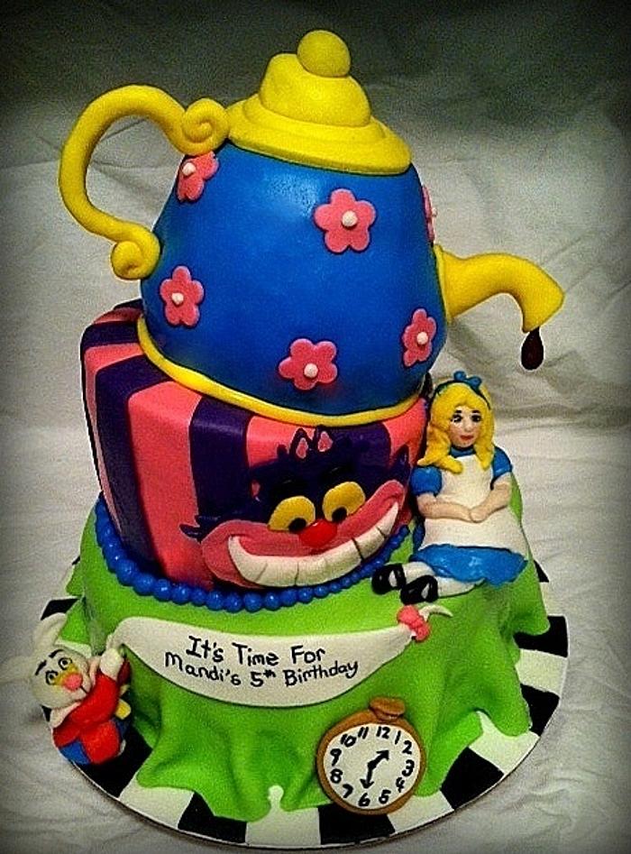 Alice In Wonderland Birthday Cake