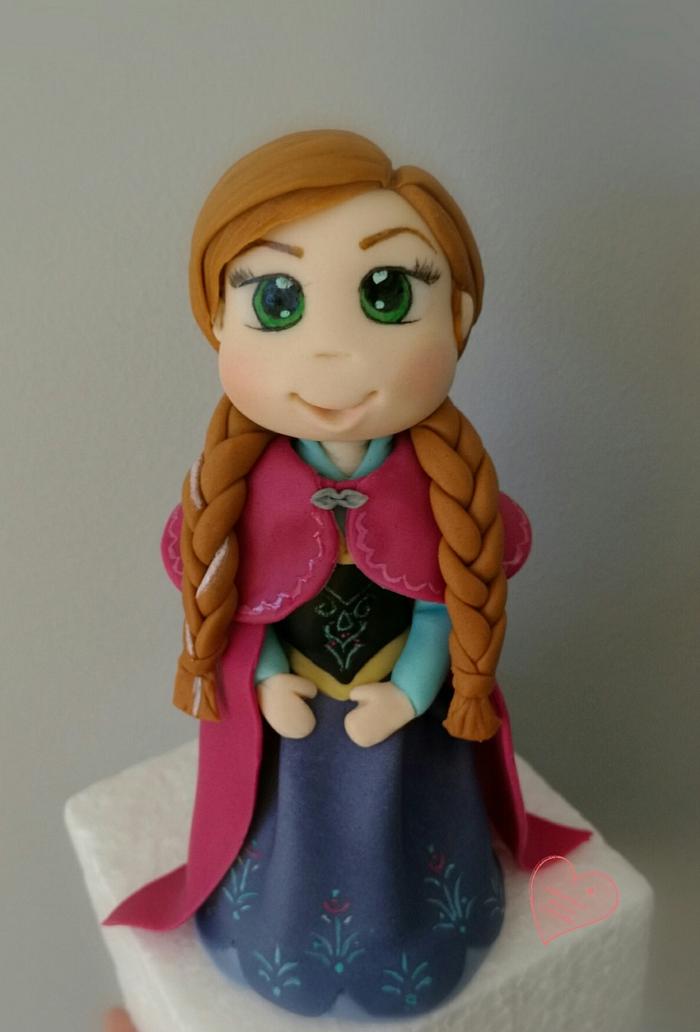 Frozen anna figurine